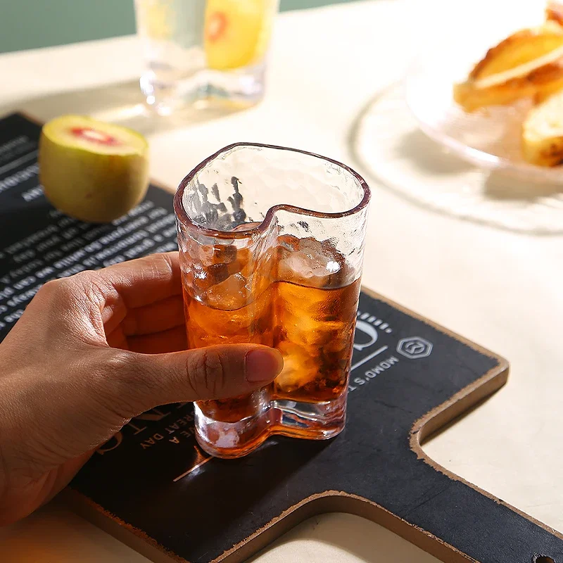 1 шт. стеклянная кружка-неваляшка в форме сердца 210 мл 7 унций