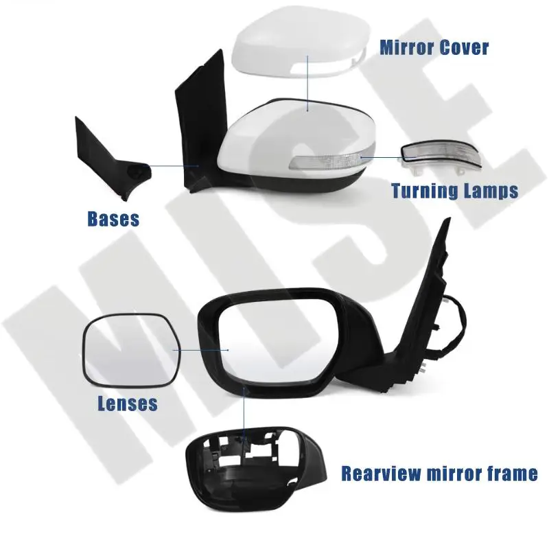 

Car Accessories Rearview Mirror Accessories For Honda Frontier 2011-2014 Turn Signal Lens Mirror Frame Mirror Base Mirror Cover