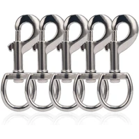 6pcs10pcs swivel eye bolt snap hooks double ended bolt snap hook metal swivel clips for keychain linking dog leash collar