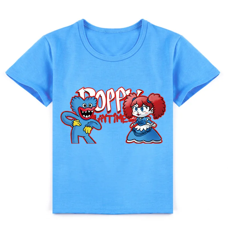 

Chamber of Secrets Game TShirts Kids Poppy Playtime T Shirt Harajuku Graphic Huggy Wuggy T-Shirt Boys Tshirt Girls Summer Tops