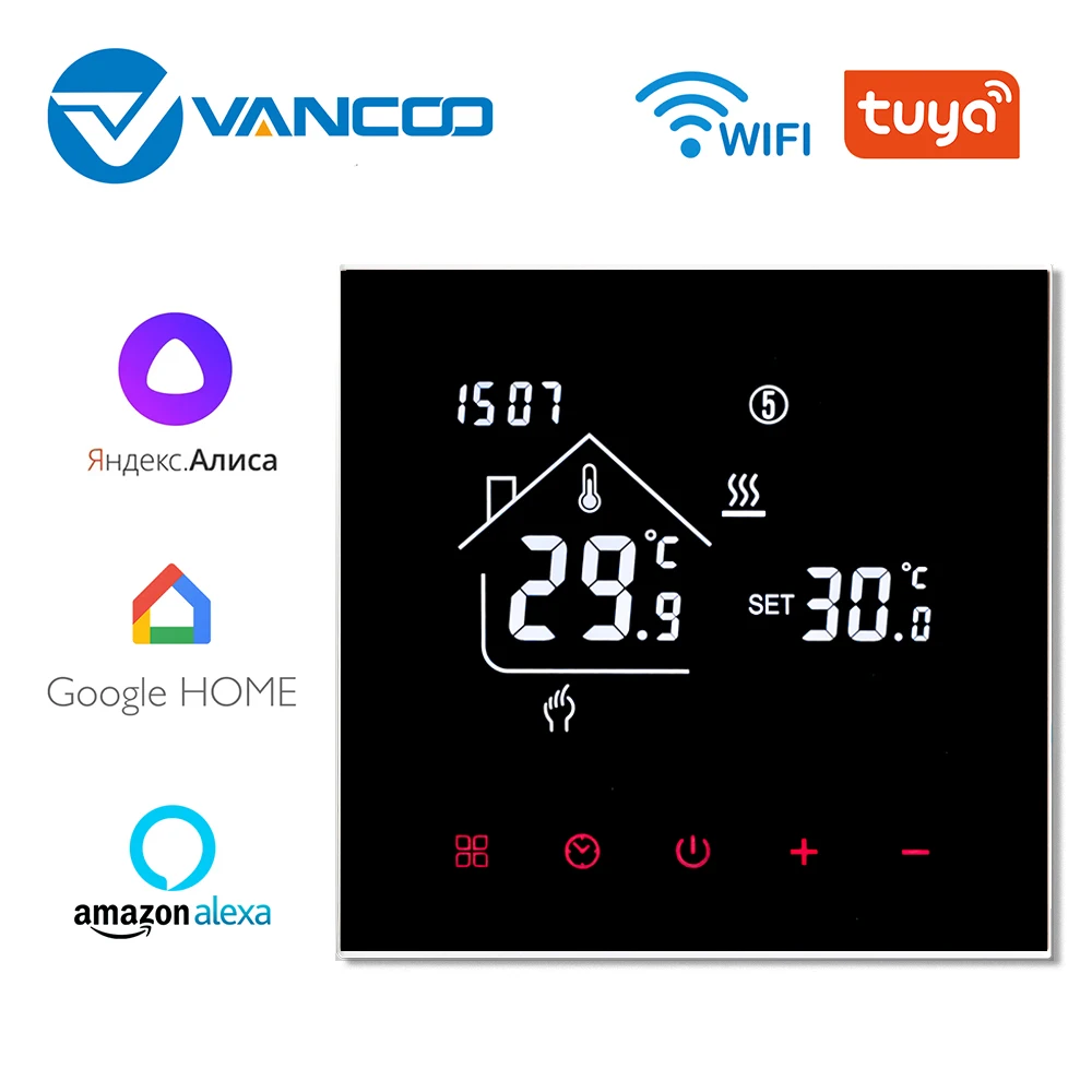 

Warm Floor Thermostat Tuya Wifi Thermoregulator for Smart Home Heating Temperature Controller Electric/Gas Boiler Yandex New