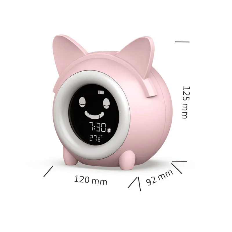 

2023 New Cartoon Cat Alarm Children Fun Expression Changes Children's Electronic Clock
