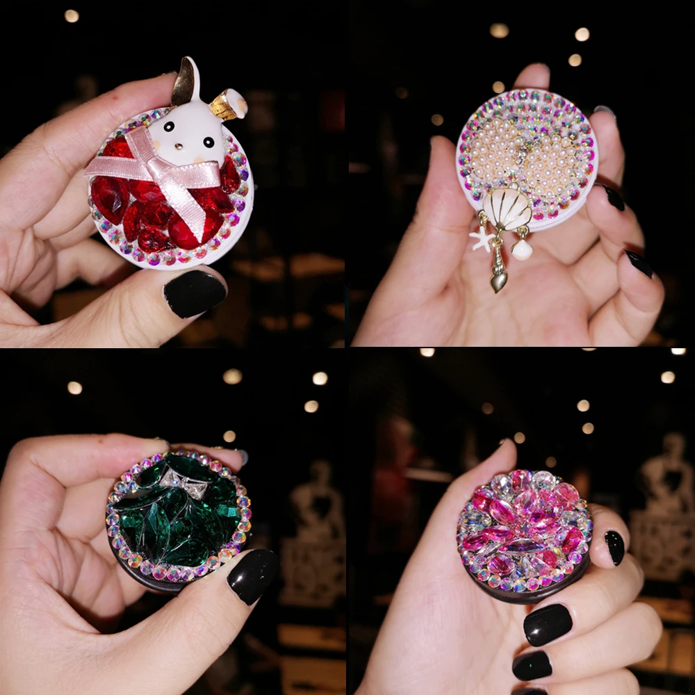 

Airbag holder net red rhinestone jewel holder telescopic mobile phone accessories