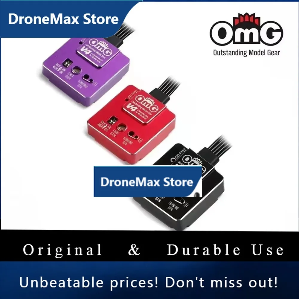 Фото Гироскоп DroMaOmG V1 V4 V6 с цифровым и аналоговым режимами, металлическая гироскопическая система для радиоуправляемых автомобилей, дрифт-каров с задним приводом, туристических дрифт-каров, автомобилей F1. №2