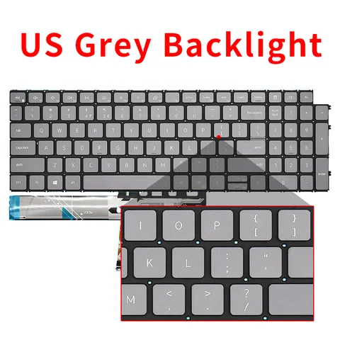 НОВАЯ Клавиатура с подсветкой в Бразилии и Испании для Dell Latitude 3520 3530, Vostro 3510 3515 3520 3525 P112F, 5510 5515 7510 5620 5625