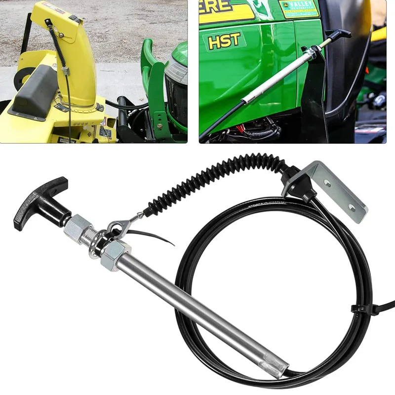 

AM134404 John Deere Spout Control Input Cable, Fit for 44 Inch Snow Blower on Fit L 100-130 X 300 320 340 500 520 540 LA 100-120