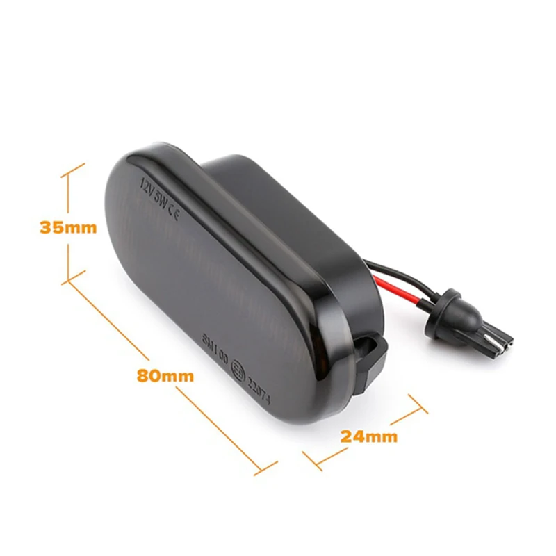 2 шт. светодиодные боковые указатели поворота для Focus Mk2 (черный)