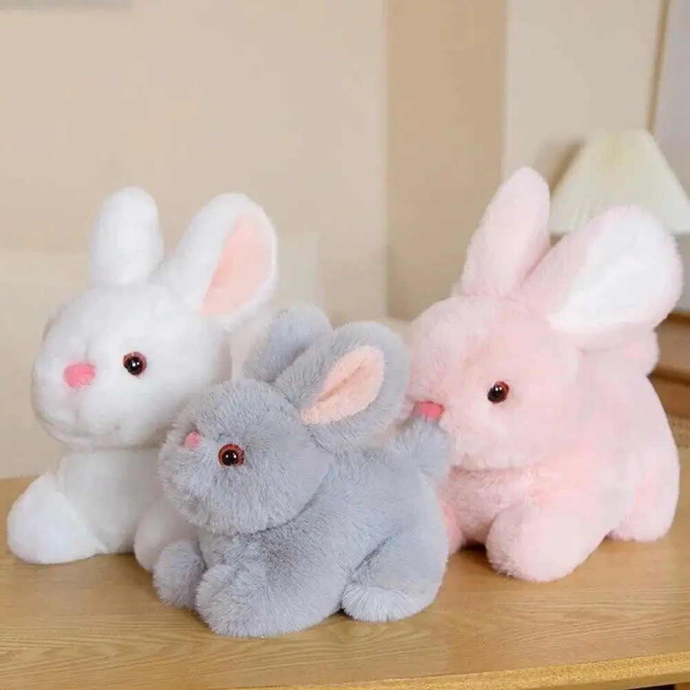 

Cute 15cm Fluffy Rabbit Plush Toy Lifelike Bunny Doll Soft Stuffed Animal Bunny Birthday Gift For Children Kids R4L2
