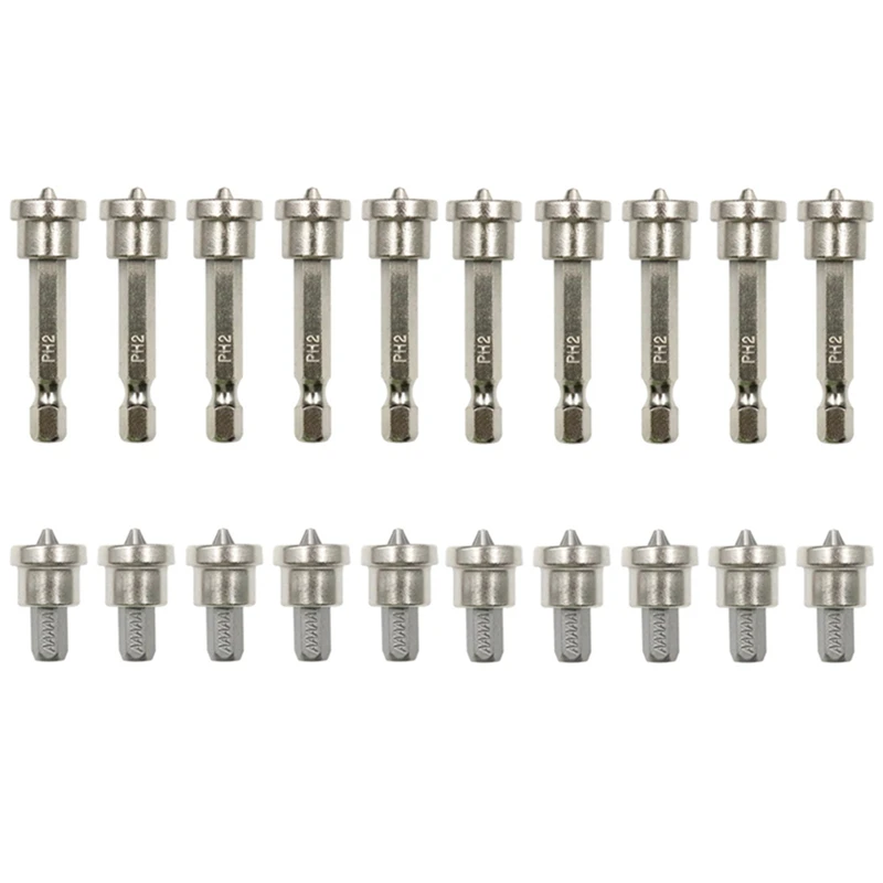 

20Pcs/Set Magnetic Positioning Screwdriver Bits Head 25/50MM Woodworking Screw Hex Shank Positioning Bit Batch