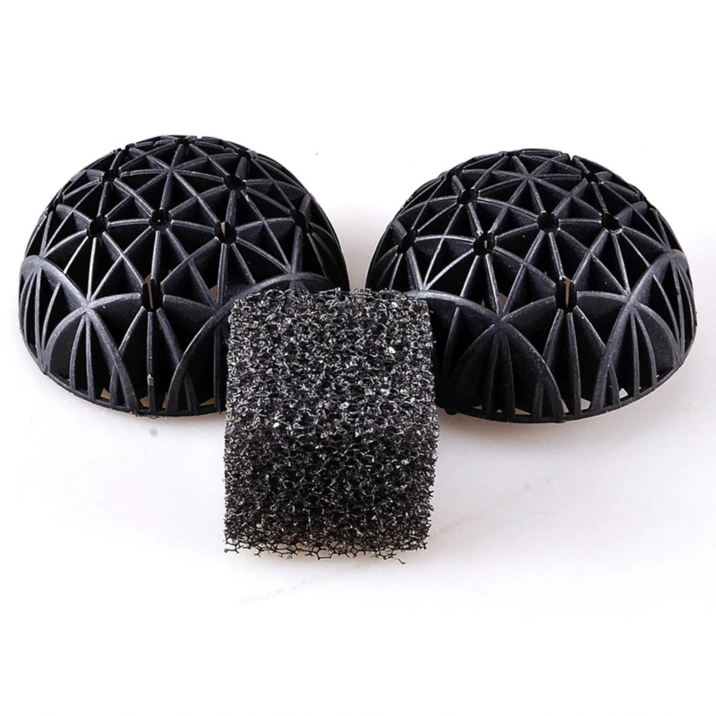 

16mm Black Aquarium Bio Ball Biochemical Filter Sponge Fish Pond Waterfall Fountain Filter