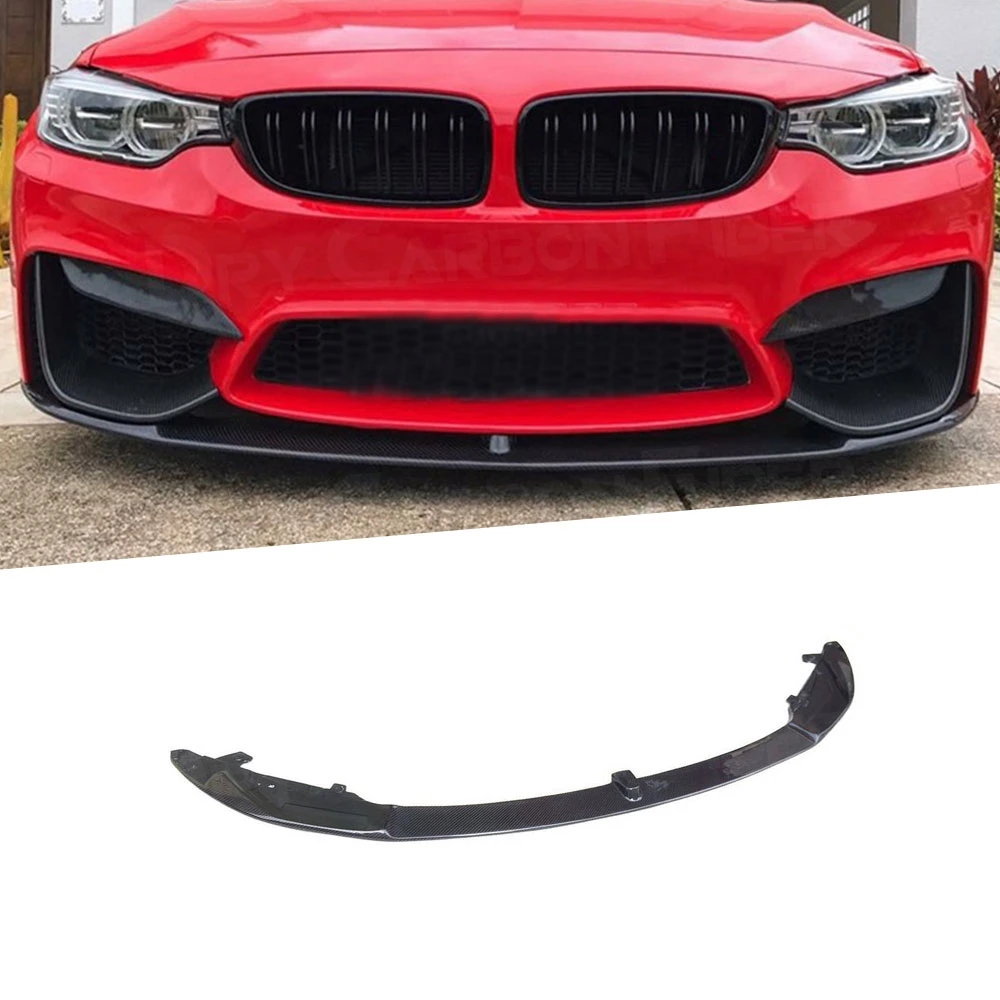 

High Quality Carbon Fiber Front Bumper Lip Spoiler Fit For BMW 4 Series M3 M4 F80 F82 F83 2014-2017 Front Splitters FRP Car