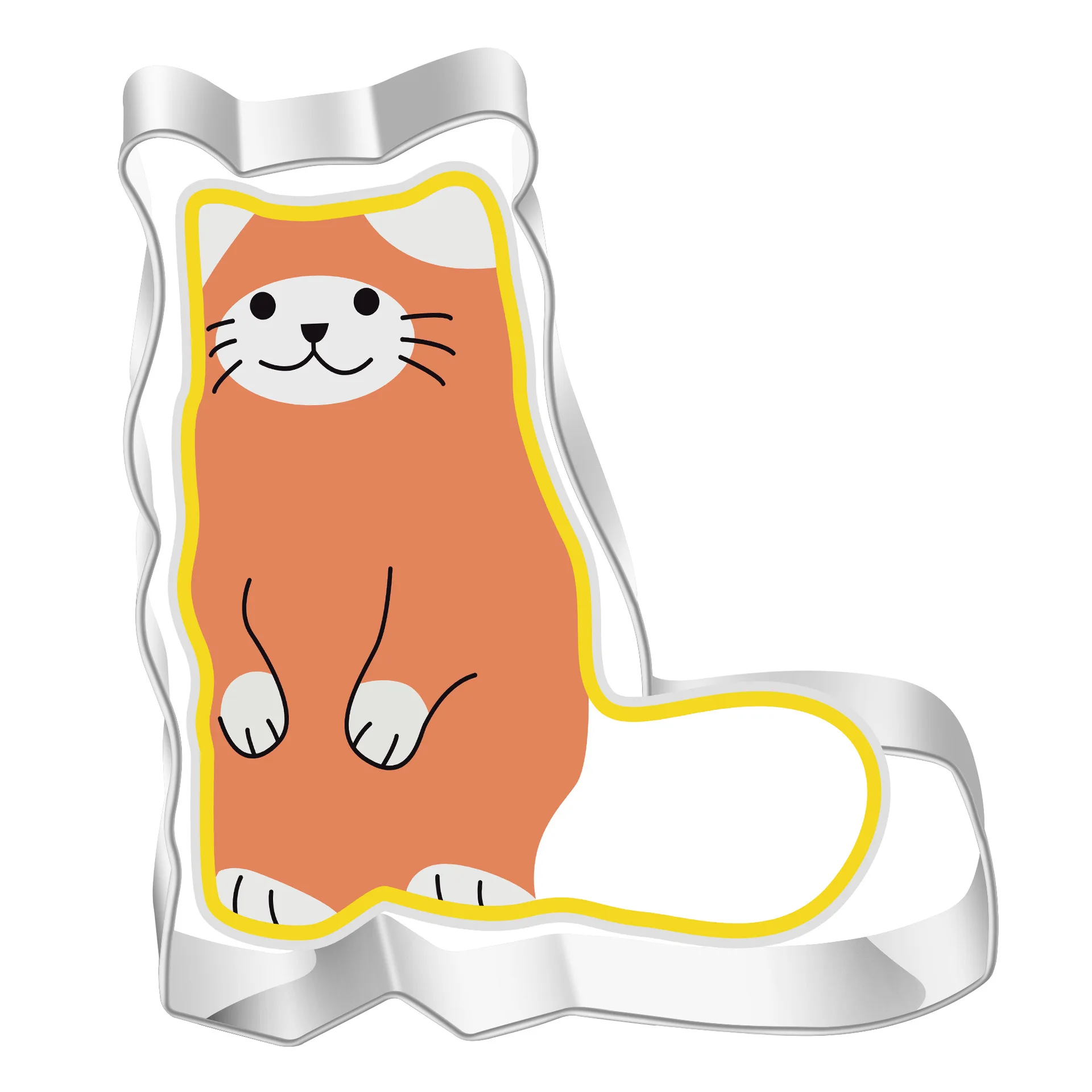 

Cute Kitty Shape Aluminium Cookie Mold Maker Metal Dough Cutter Pastry Baking Cat Mould Sugarcraft cake Molds