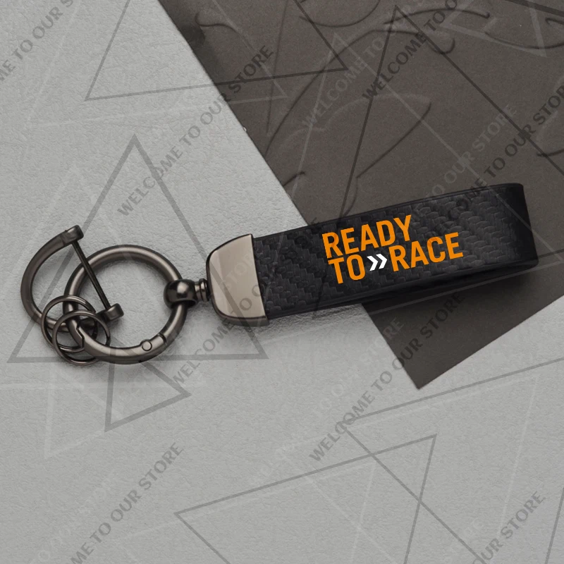 

Новый классический брелок для мотоцикла KTM Duke Ready To Race с логотипом 390 790 890 1290 RC из углеродного волокна, держатель для ключей, аксессуары для мотоциклов