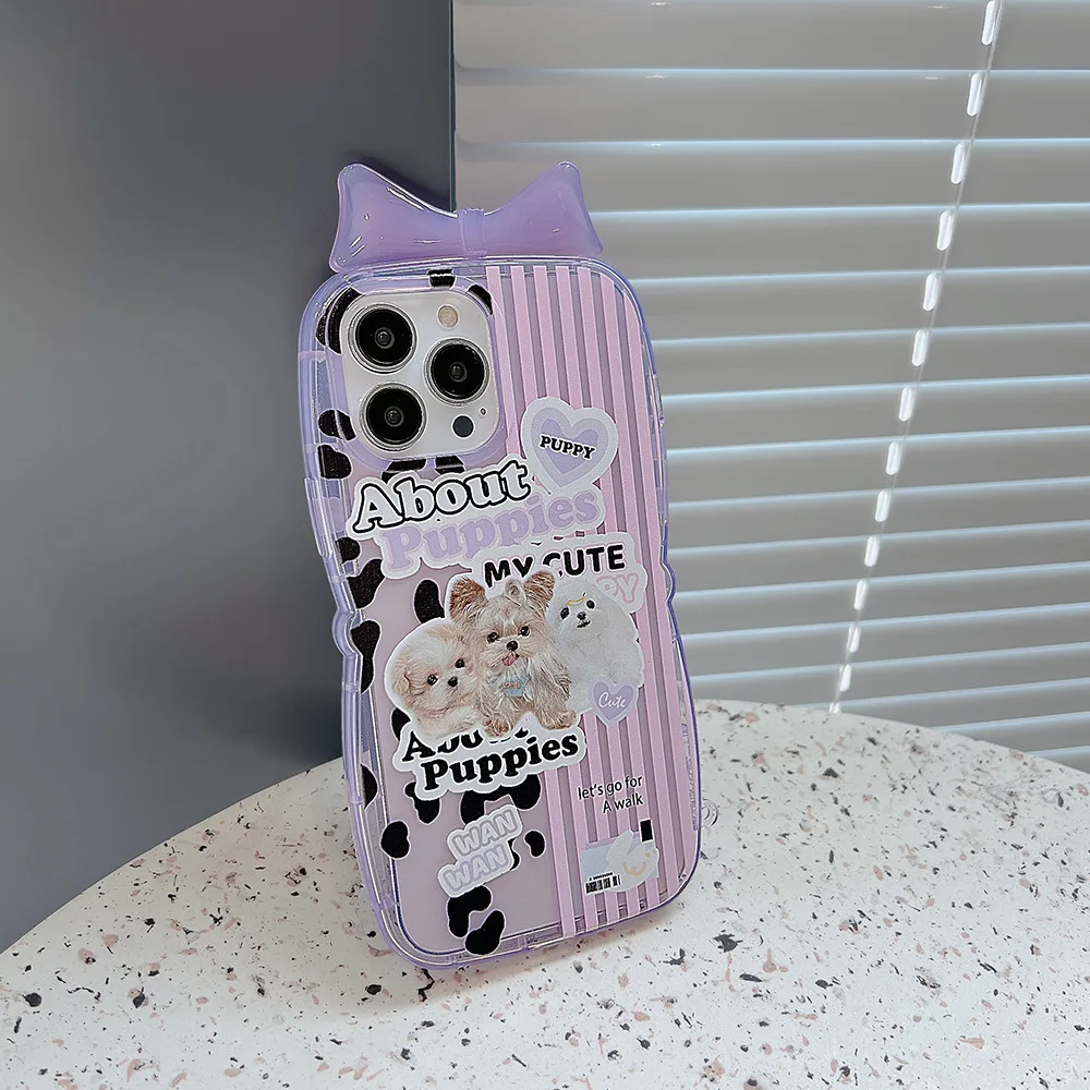 Sweet and Cool Wind Spice Bow Phone Case For Iphone 14 13 12 11 Pro Max X XR XSMAX 7 8 Plus SE TPU Case Cover New Products