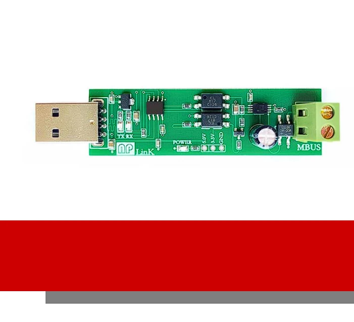 

USB to MBUS Slave Module MBUS Master-slave Communication Debugging Bus Monitoring, No Spontaneous Sending or Receiving.