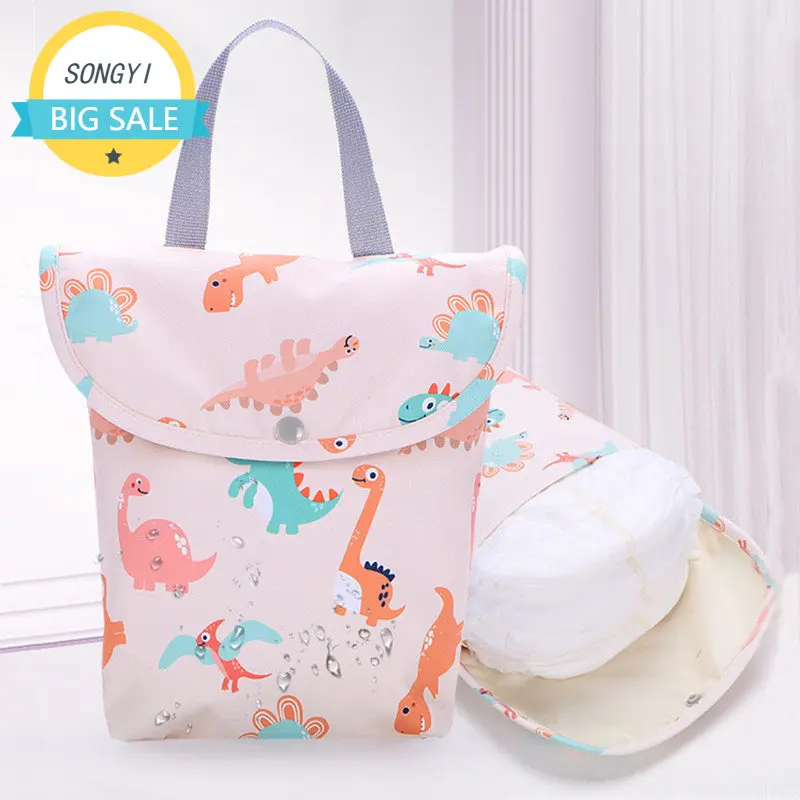 

Baby Diaper Bag Stroller Bag Organizer Reusable Waterproof Wet/Dry Cloth Bag Fashion Mummy Handbag Storage Travel Nappy Bag