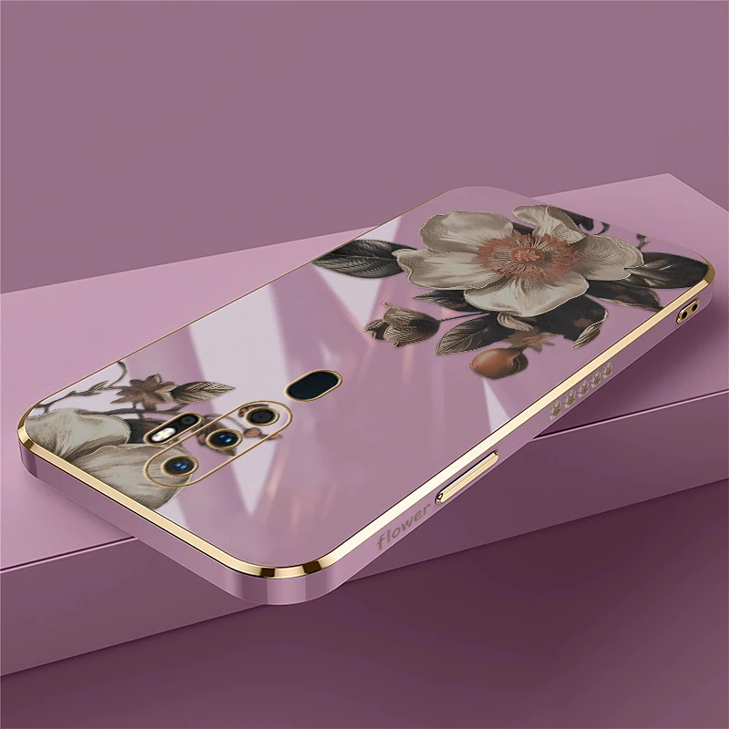 Мягкий чехол из ТПУ с рисунком цветка для OPPO A8 A5 2020 AX5 A7X A11K A11 A11X A12 A3S A9 A7 A12E A12S A5S