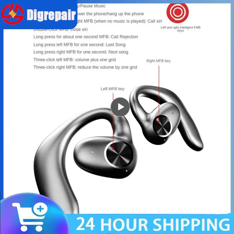 

Enc Call Wireless Real Copper Ring Moving Coil Earphone Ear-mounted Battery Life Sports Low Latency Life Waterproof Outdoor Call