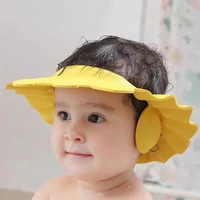 baby bath cap baby shower eye protection waterproof splash protection baby shower cap adjustable shampoo cap