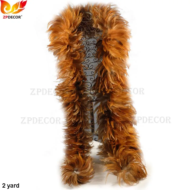 

Factory Direct Sale Hackle Feathers Boas Size 10-15 cm Length 2 Yard Use Fashion Show