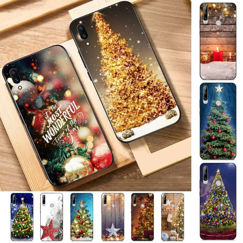 

YNDFCNB Christmas Holiday Tree New Year Phone Case for Huawei Y 6 9 7 5 8s prime 2019 2018 enjoy 7 plus