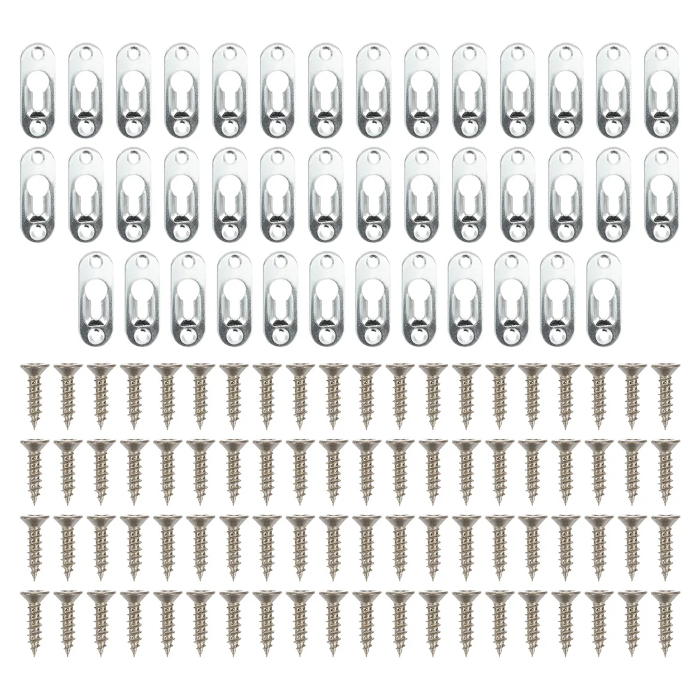 

Picture Keyhole Hanging Hanger Frame Hangers Brackets Metal Shelf Plates Frames Rivet Fittings Hooks Backing Clips Fasteners
