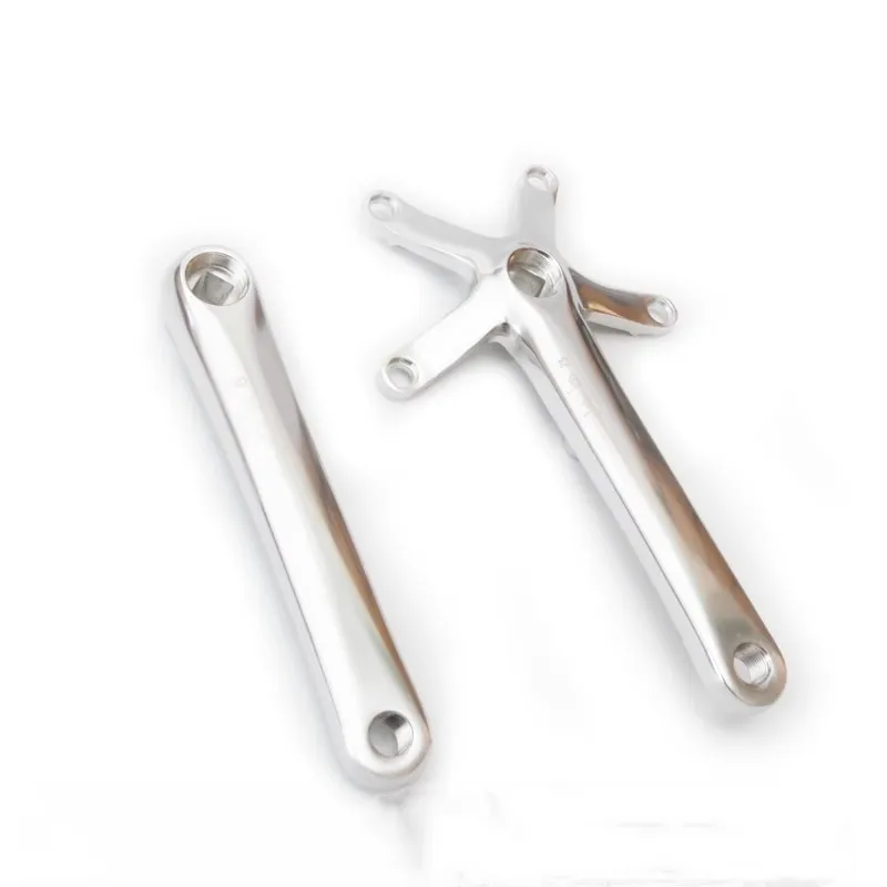 Складной велосипедный шатун полированный серебристый для Brompton cline tline BCD 130 170 мм