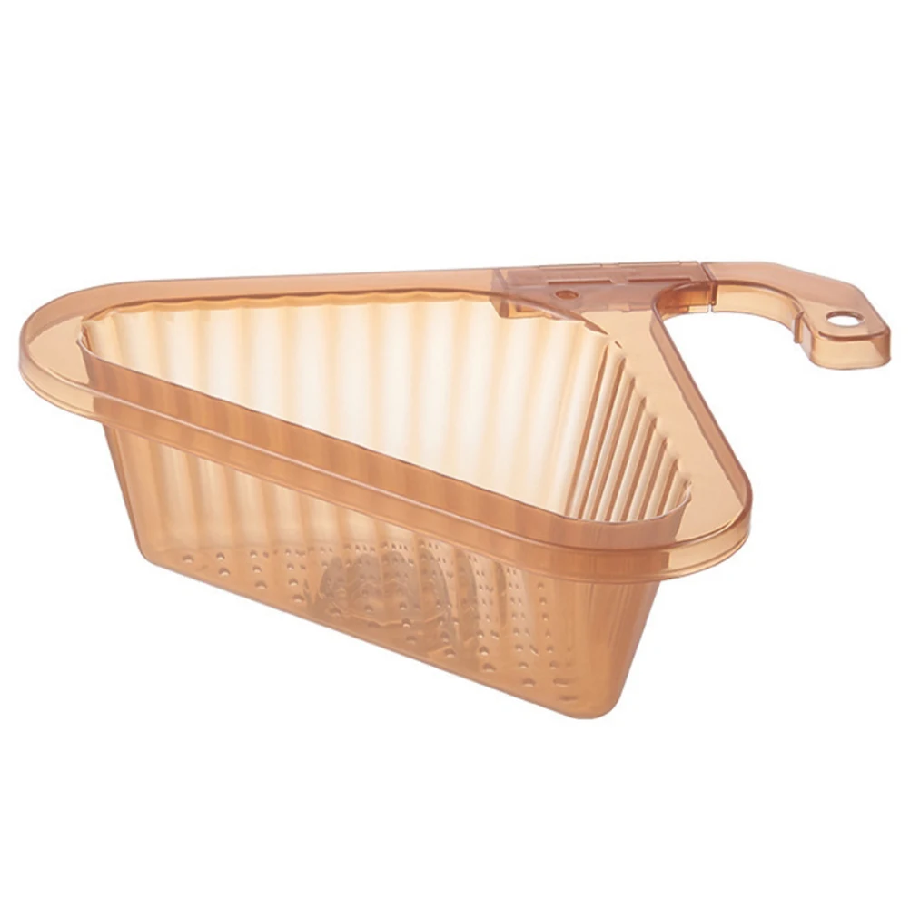 

Sink Strainer Basket Triangular Corner Kitchen Sink Strainer Punch-Free Sink Basket With Retractable Handle For Kitchen Bathroom