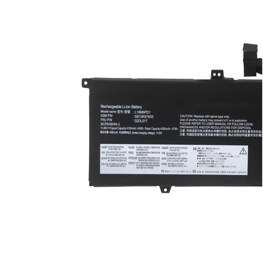 Новый 11 46 В 4080 мАч L18M6PD1 L18C6PD1 SB10K97655 02DL019 аккумулятор для ноутбука Lenovo Thinkpad X390 X395