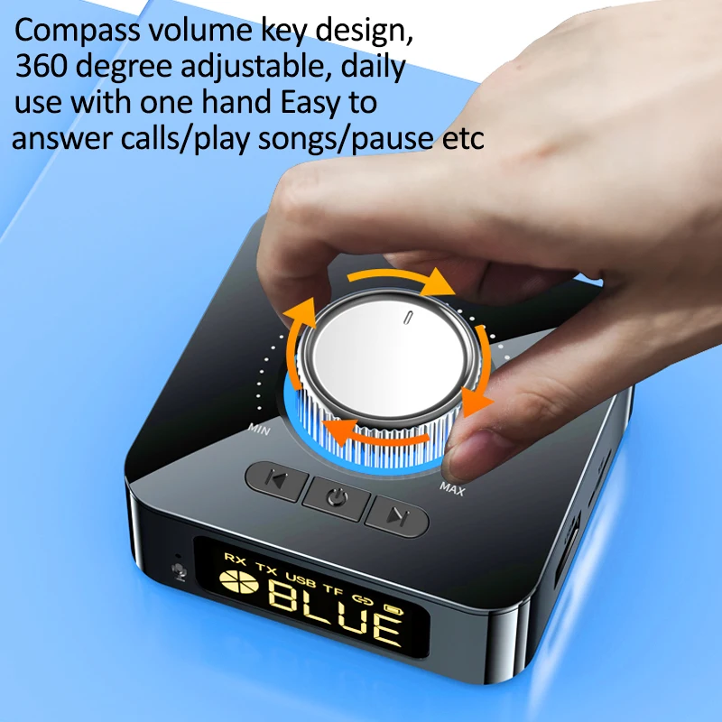 Bluetooth 5 0 приемник передатчик микрофон TF U-диск стерео 3 мм AUX разъем RCA беспроводной