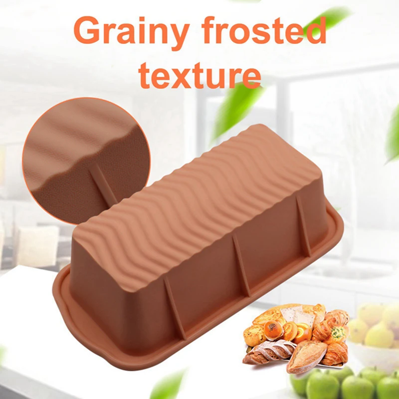 

Простой прямоугольный Силиконовый поднос для выпечки тортов, кухонный антипригарный поднос для хлеба, легко снимающийся инструмент для вы...