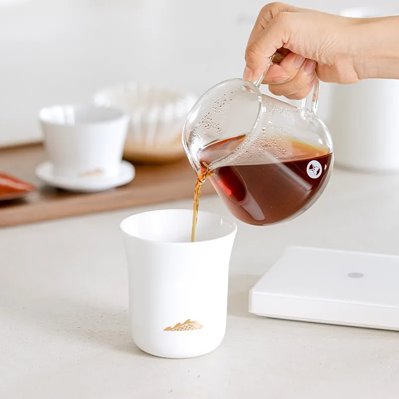 Керамическая чашка-фильтр TIMEMORE B75 чашка для кофе ручной работы с золотым драконом