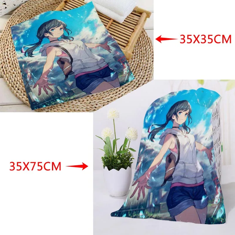 

Пользовательские Полотенца Kimetsu no Yaiba банное полотенце из микрофибры полотенца Baech спортивные сухие дорожные полотенца 35x35 см 35x75 см