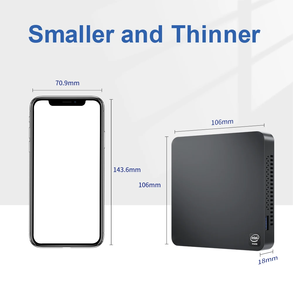 Beelink T4 Pro Windows 10 Мини ПК процессор Intel N3350 4 Гб ОЗУ eMMC 64 2 4G 5 8G WiFi 1000M LAN Bluetooth настольный