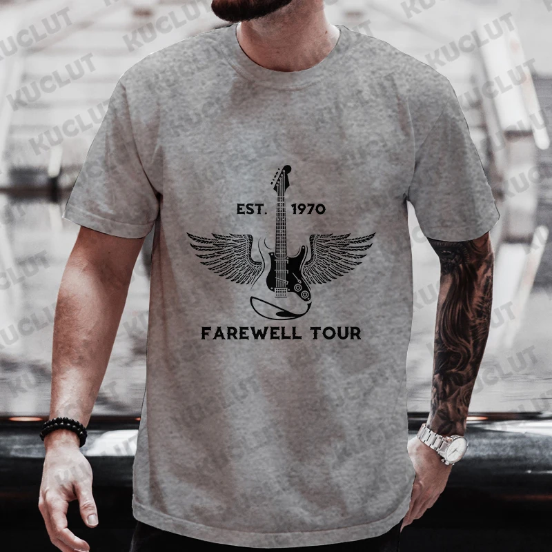Футболка Farewell Tour Футболки Hard Rock Band с концертным туром Est 1970. для фанатов на заказ.