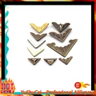 Защита углов для книг, скрапбукинга, 12 шт., металлическая деталь для античной латуни, защита углов для ювелирных изделий, защитный чехол