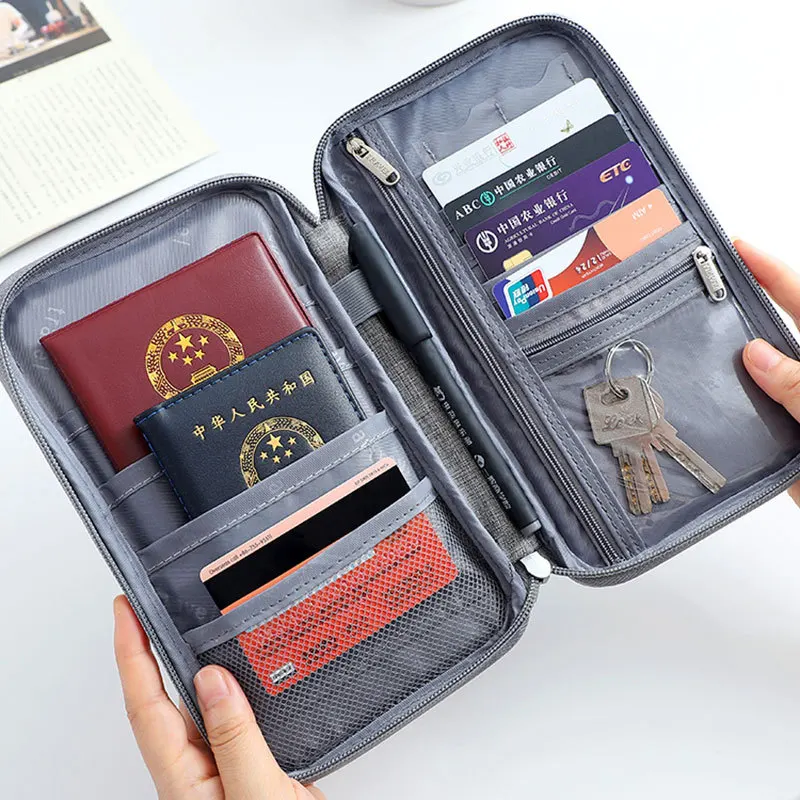 Capacious Wallet Family Passport Holder Creative Waterproof Document Case Organizer Travel Accessories Document Bag Cardholder