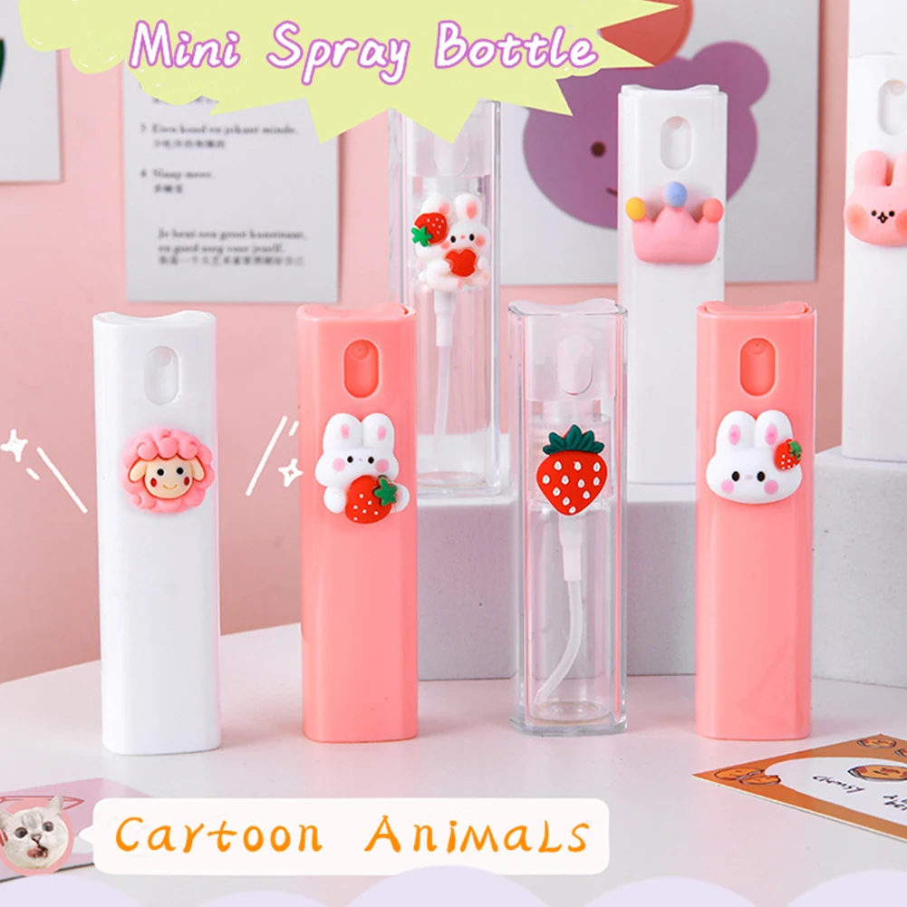 

10ml Cute Cartoon Mini Portable Spray Cosmetic Refillable Bottle Hydration Bottling Alcohol Disinfection Watering Can Travel