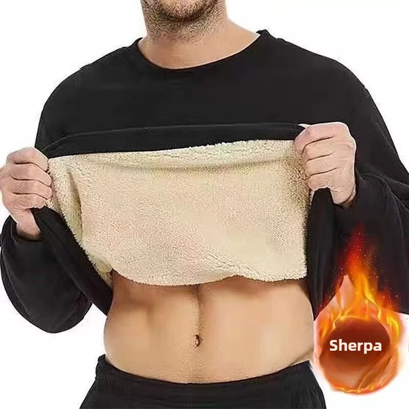 Мужская толстовка свободного кроя на флисовой подкладке утолщенная теплая