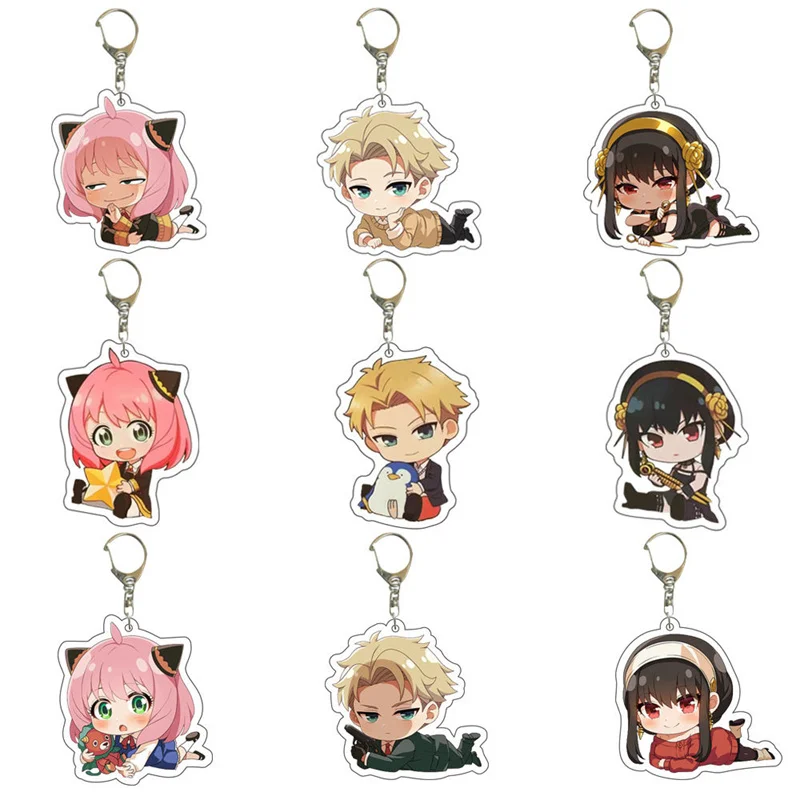 

Cartoon Anime Action Figures Toys Kawaii Anya Forger Yor Forger Two-Dimensional Peripherals Pendant Toy Loid Forgers Accessories