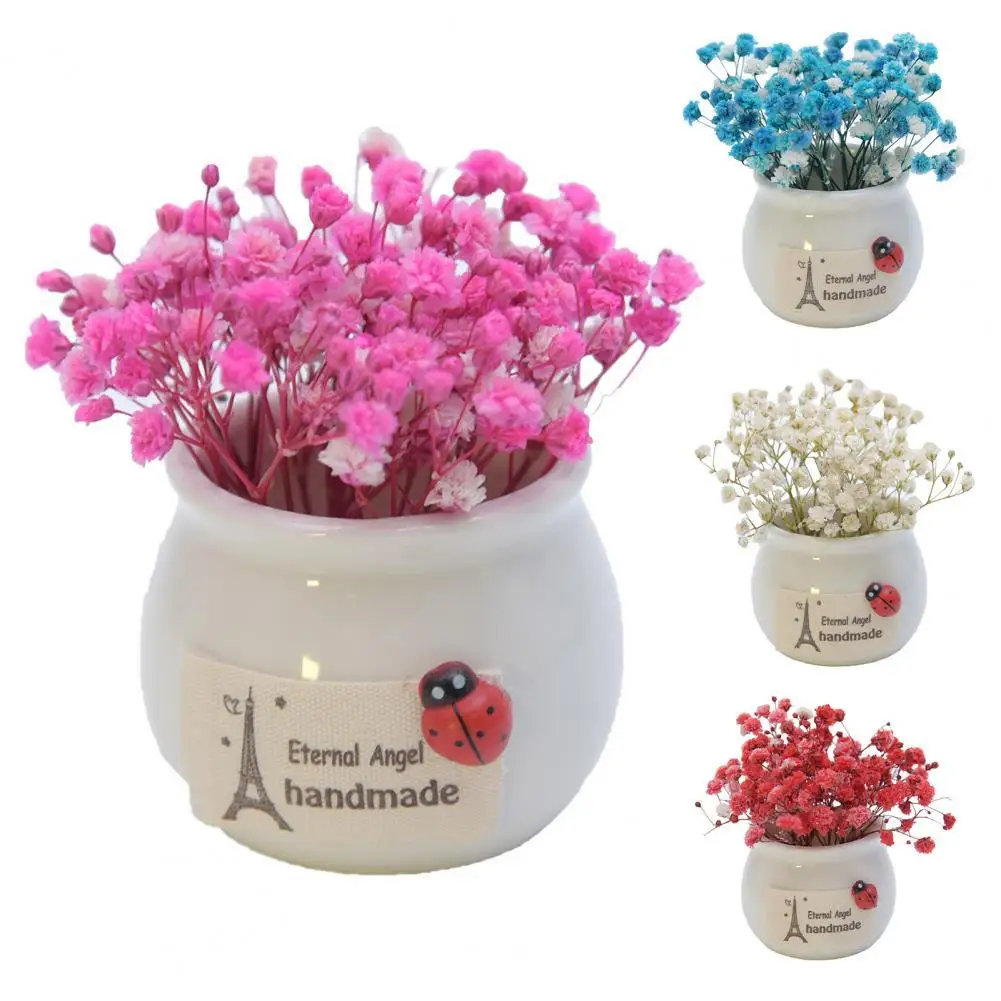 

No Trimming 4 Colors Adorable Desktop Decoration Flower Bonsai for Office