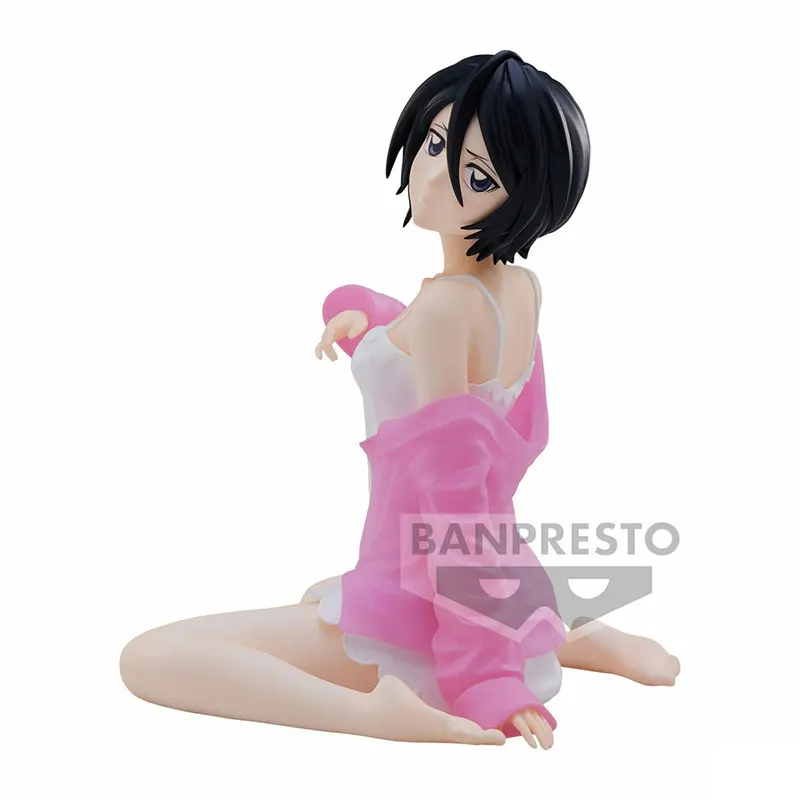 

In Stock Original Banpresto Figure Bleach Solid and Souls Kuchiki Rukia Relax Time PVC Action Figure Model Doll Toys