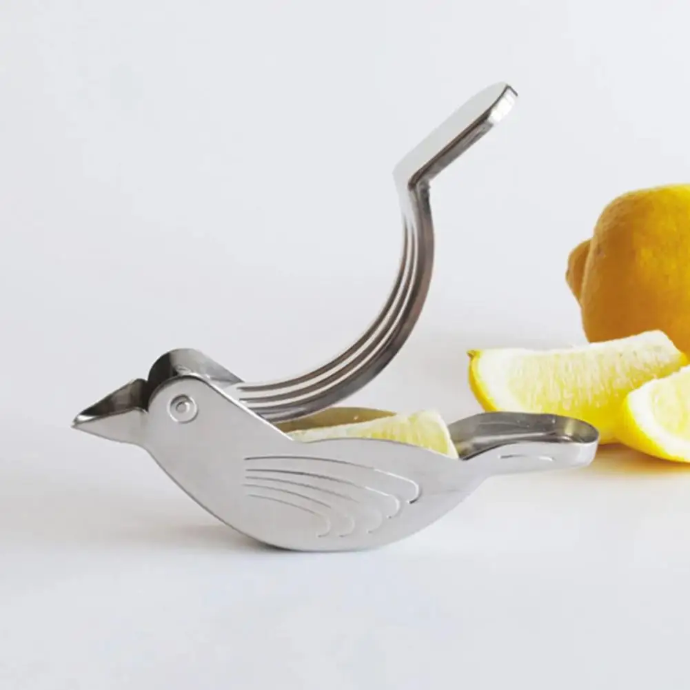 

2Pcs Juicer Squeezer Stainless Steel Bird Shape Portable Manual Lemon Juicer Hand Held Orange Squeezer Machine Kitchen Gadget