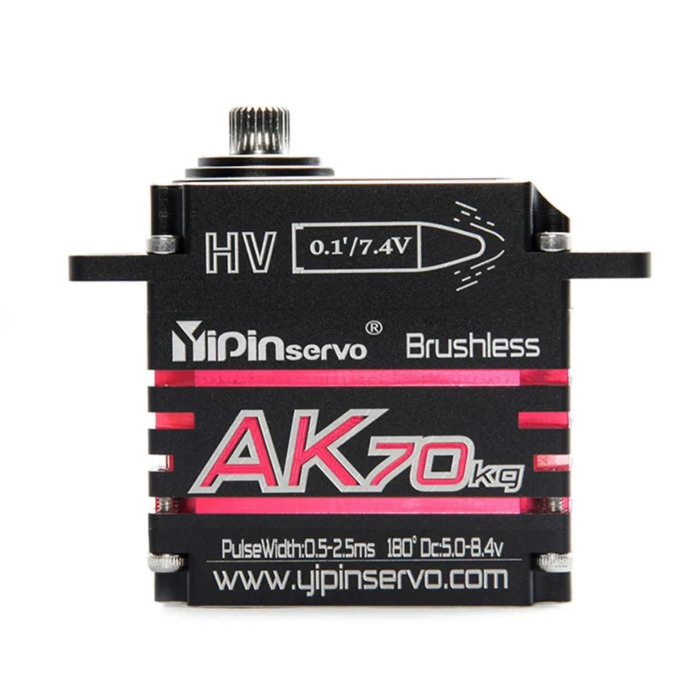 

AK70 70 кг HV магнитные индукционные водонепроницаемые бесщеточные цифровые сервоприводы для модели автомобиля модели 1/10 1/8 RC