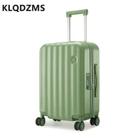 klqdzms japanese simple style waterproof luggage 20 inch silent boarding case female 24 inch large capacity trolley suitcase
