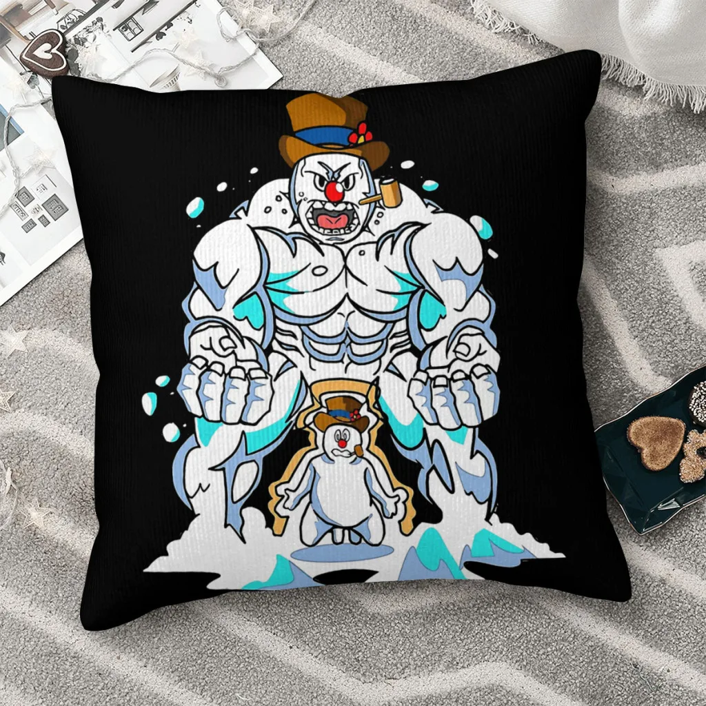 

Hope Throw Pillow Case Frosty The Snowman Backpack Hugpillow Covers DIY Printed Reusable Sofa Decor