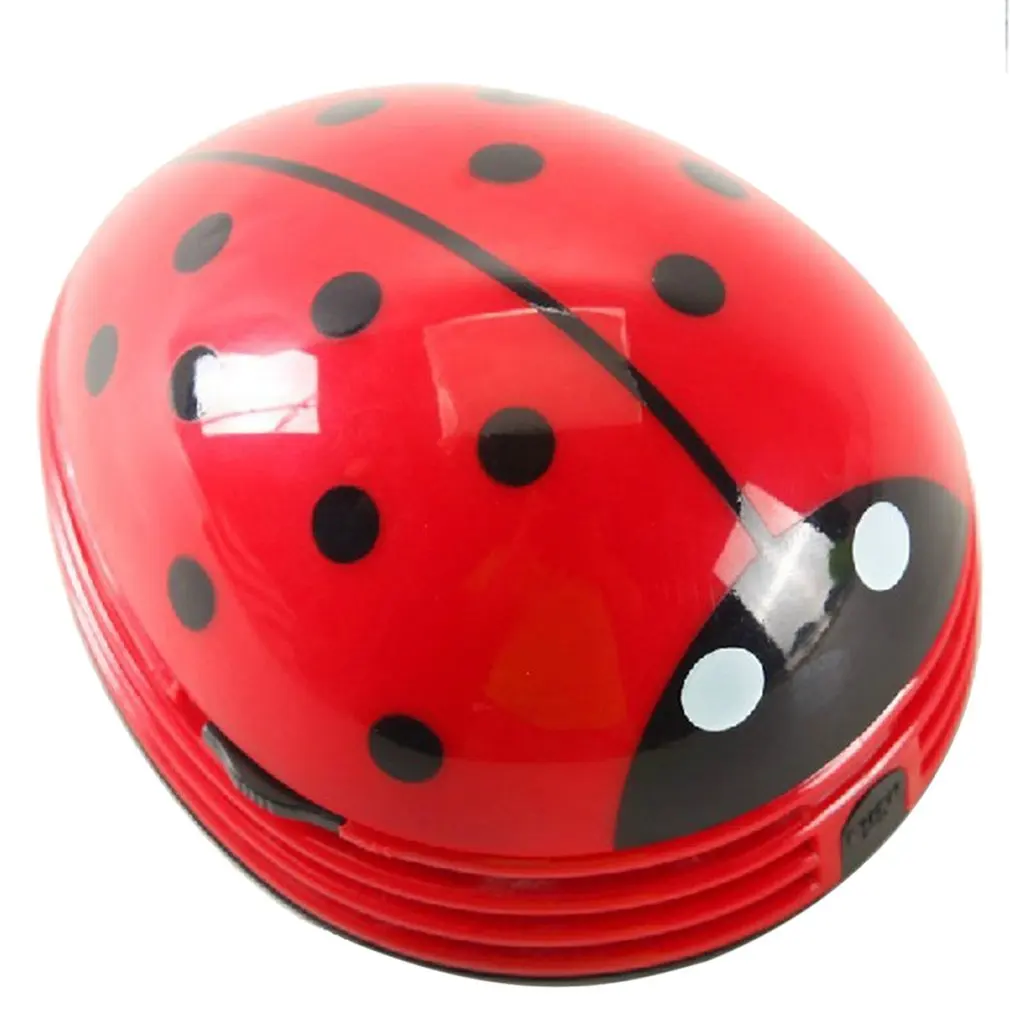 

Cute Lovely Ladybug Dust Collector Desktop Cleaning Brushes Mini Desktop Vacuum Cleaner Home Office Keyboard Cleaner Hot New