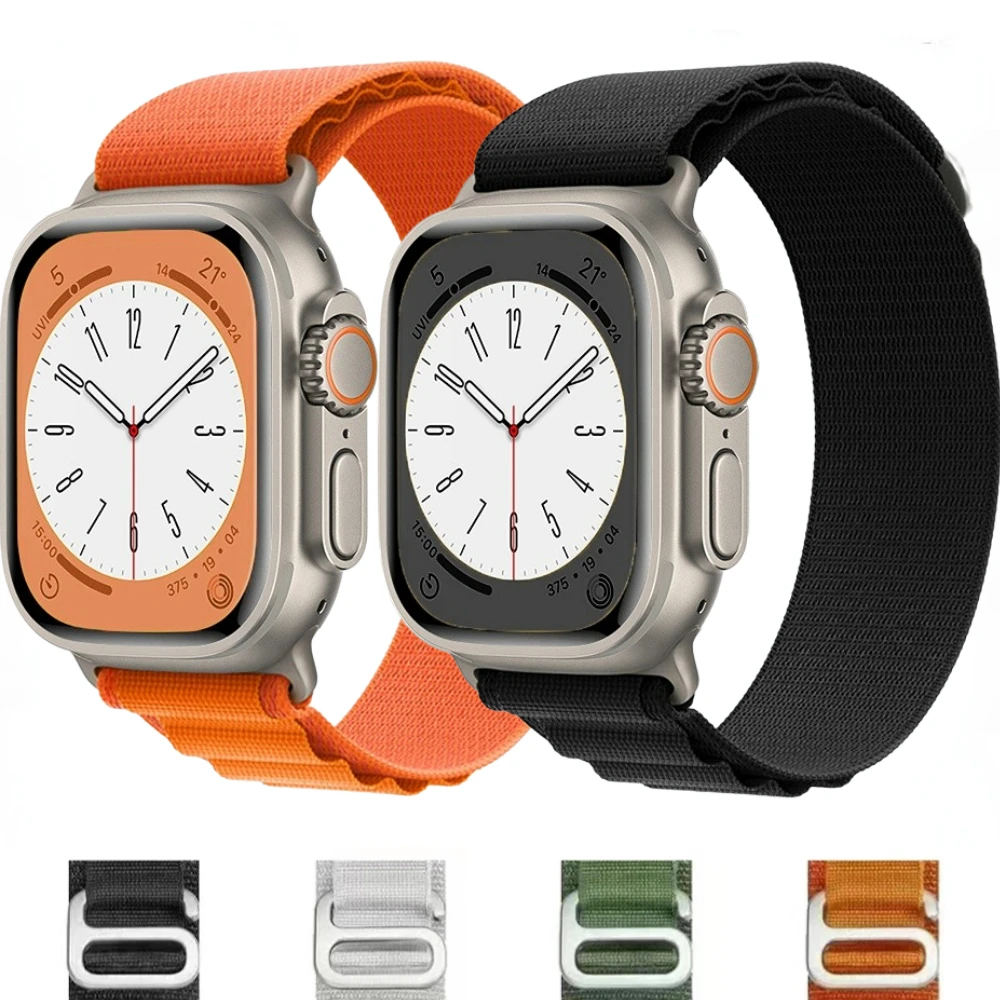 

Alpine Loop Strap for Apple Watch Band Ultra 49mm 45mm 41mm 44mm 40mm 42mm 38mm Sport Nylon Bracelet for iWatch Series 8765432SE