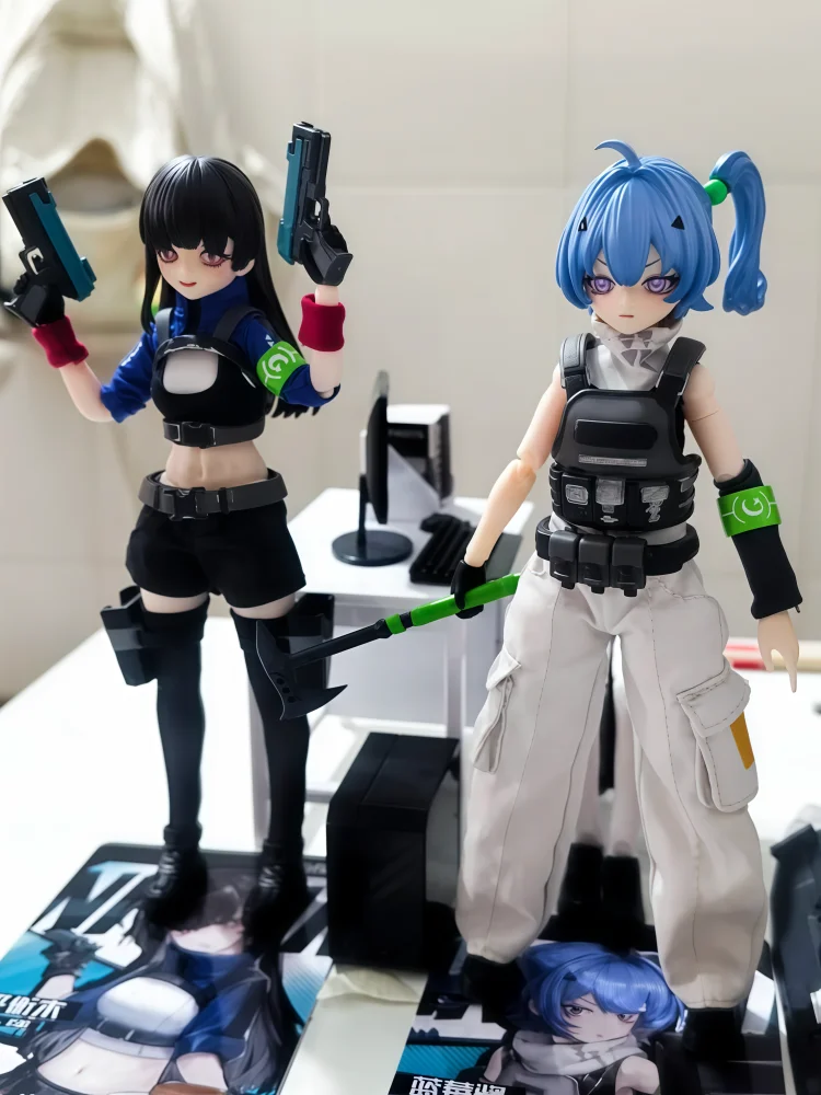 Фото Коллекционная шарнирная фигурка Eden Industrial, 6 дюймов, в одежде, BJD, с черной железной подставкой, в слепой коробке, модный коллекционный настольный сувенир, подарок №4