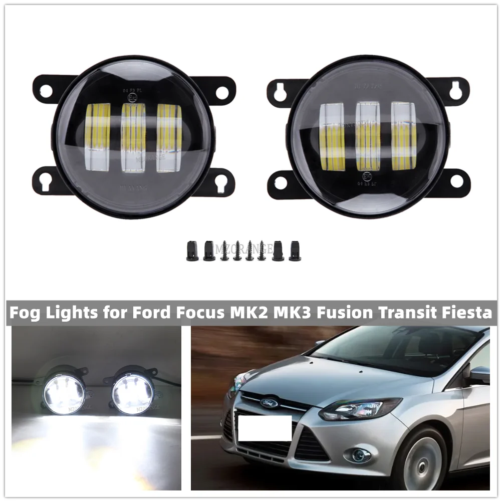 

LED Fog Lights For Ford Focus MK2 MK3 Fusion Transit Fiesta Tourneo C-Max Mustang Ranger Explorer Headlight Car Accessories